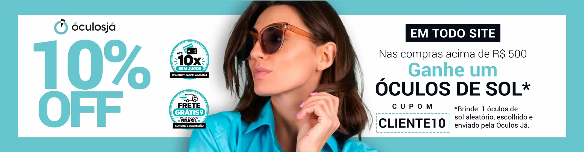 Quinzena do Cliente - 10%OFF  em todo o site!