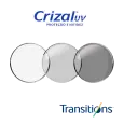 Lentes prontas CRIZAL EASY PRO TRANSITIONS GEN 8 CINZA Orma (Esf -4.00 a +4.00 Cil -2.00)