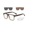Combo Óculos Empório Armani clip-on EA4115 (Tartaruga fosco) + Lentes 1.56 Blue Light AR