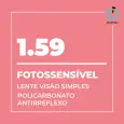 Lente Acabada 1.59 | Policarbonato com Antirreflexo. Fotossensível e Proteção UV