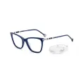 Combo Óculos Carolina Herrera CH 0028 (Azul) + Lentes 1.56 Blue Light AR